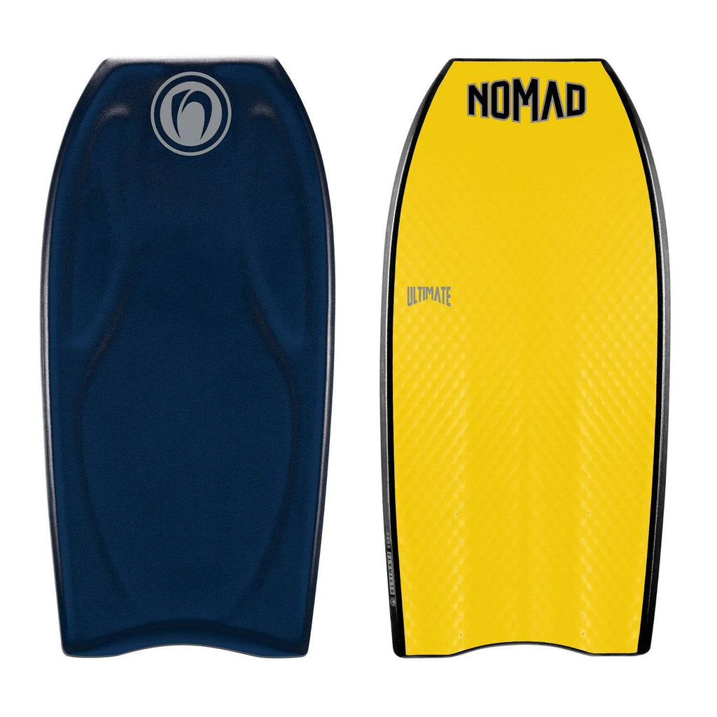 Nomad Ultimate Quad Premium PP - Crescent Tail Bodyboards & Accessories Nomad Midnight Blue Deck Yellow Bottom 41" 