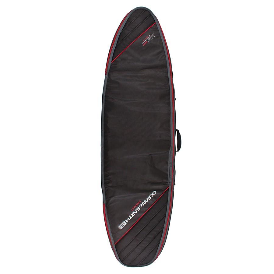 Ocean & Earth Double Compact Fish Cover Boardbags Ocean & Earth Black/Red 6'0" 
