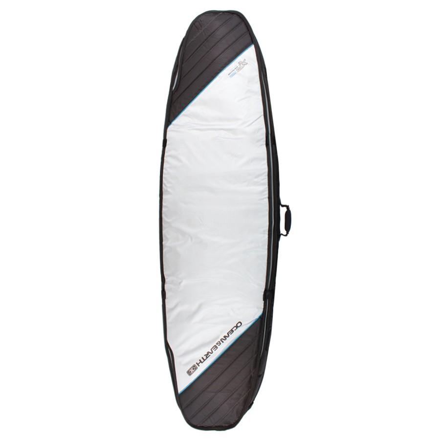 Ocean & Earth Double Compact Shortboard Cover Boardbags Ocean & Earth Silver 6'0" 