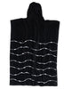 Creatures of Leisure Poncho Towel : Barbed Wire Black Wetsuit & Water Apparel Accessories Creatures of Leisure 