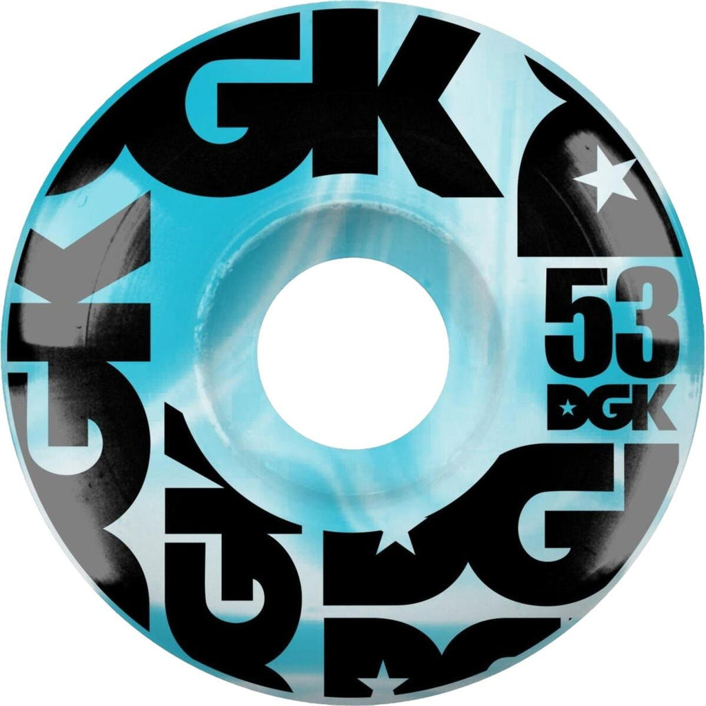 DGK Swirl Formula Blue Wheels 53mm Skateboard Hardware DGK 