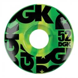 DGK Swirl Formula Green Wheels 52mm Skateboard Hardware DGK 