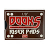 Dooks Riser Pads 1/8 Inch Skateboard Hardware Shorty's 