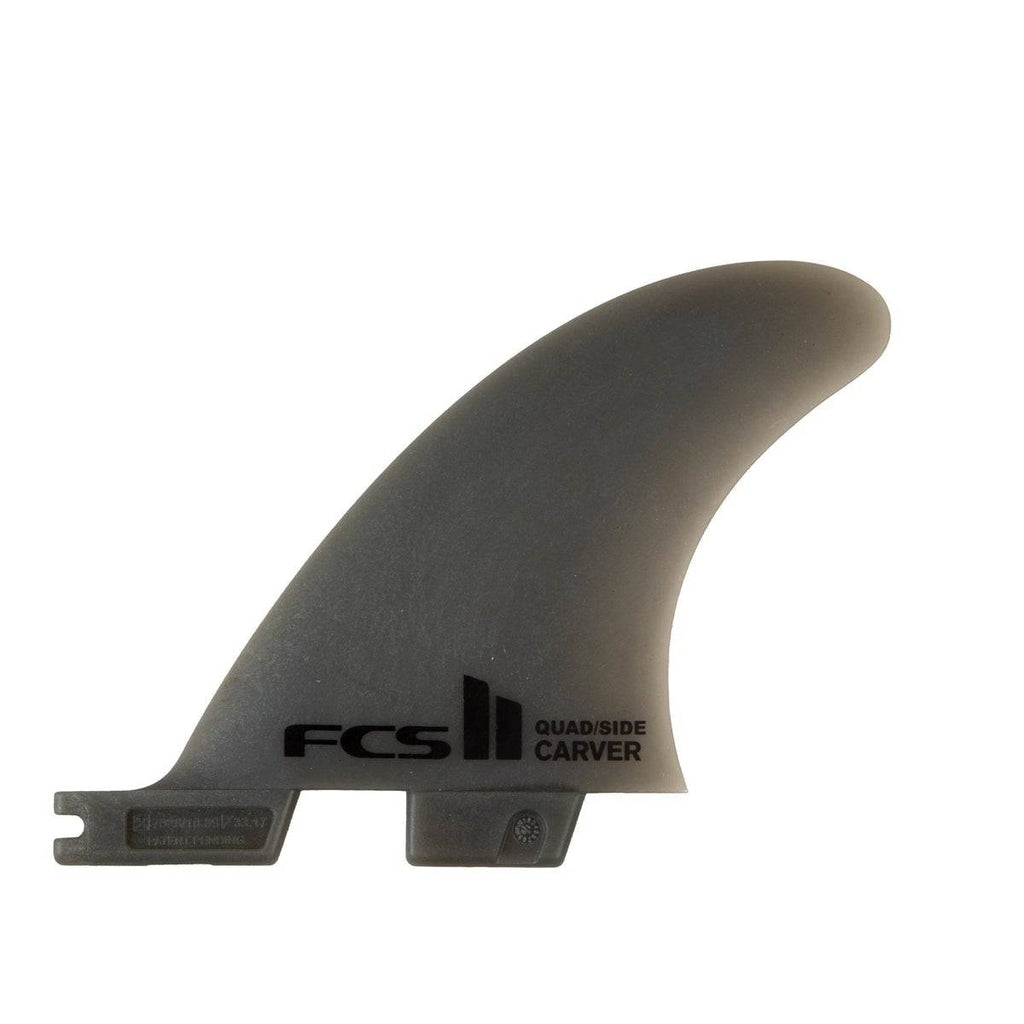 FCS II Carver Neo Glass Smoke Quad Rear Side Byte Fins - Small Surfboard Fins FCS 