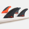 Surfboard Fins - FCS - FCS II JS PC Charcoal/Red Tri-Quad Fins - Melbourne Surfboard Shop - Shipping Australia Wide | Victoria, New South Wales, Queensland, Tasmania, Western Australia, South Australia, Northern Territory.