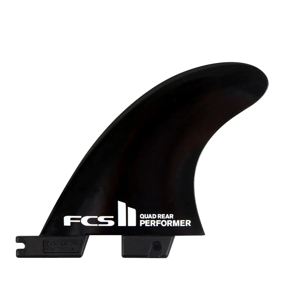 FCS II Performer Medium Glass Flex Quad Rear Fin Set Surfboard Fins FCS 