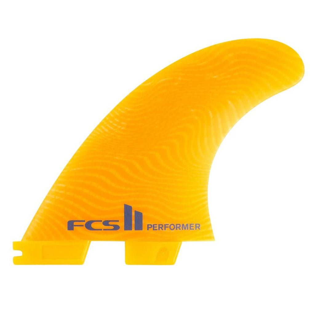 FCS II Performer Neo Glass Eco Mango Tri Fins Surfboard Fins FCS Medium 