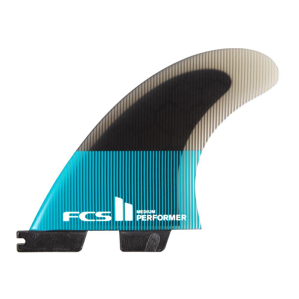 Surfboard Fins - FCS - FCS II Performer PC Teal/Black Tri Fins - Melbourne Surfboard Shop - Shipping Australia Wide | Victoria, New South Wales, Queensland, Tasmania, Western Australia, South Australia, Northern Territory.