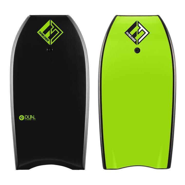 Funkshen Dual PE Cres Bodyboards & Accessories Funkshen Black Deck / Green Bottom 40" 