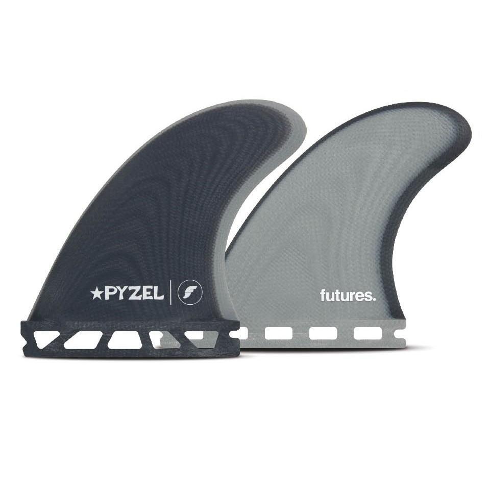 Futures Pyzel Padillac Control Series Fibreglass Quad Set Blue/Grey Surfboard Fins Futures 