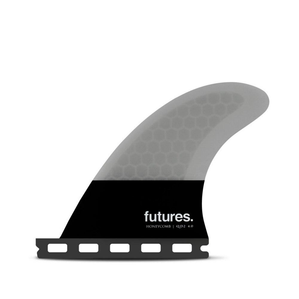 Futures QD2 4.0" Flat Foil HC Medium Quad Rears Surfboard Fins Futures 