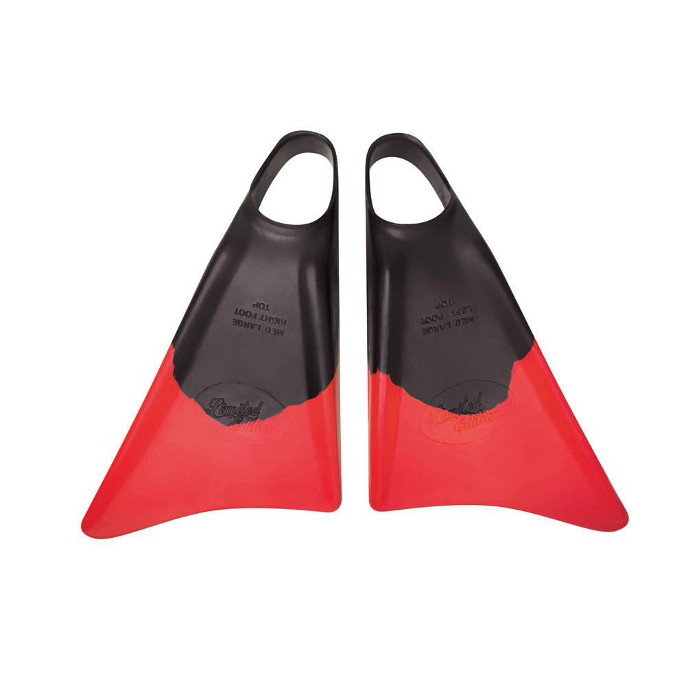 Limited Edition Bodyboard Fins Black / Red (Lackey) Bodyboards & Accessories Limited Edition 