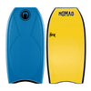 Nomad 'The Max' Premium PP Bodyboard (2 x Stringers) Bodyboards & Accessories Nomad 45" Blue Deck / Yellow Bottom 