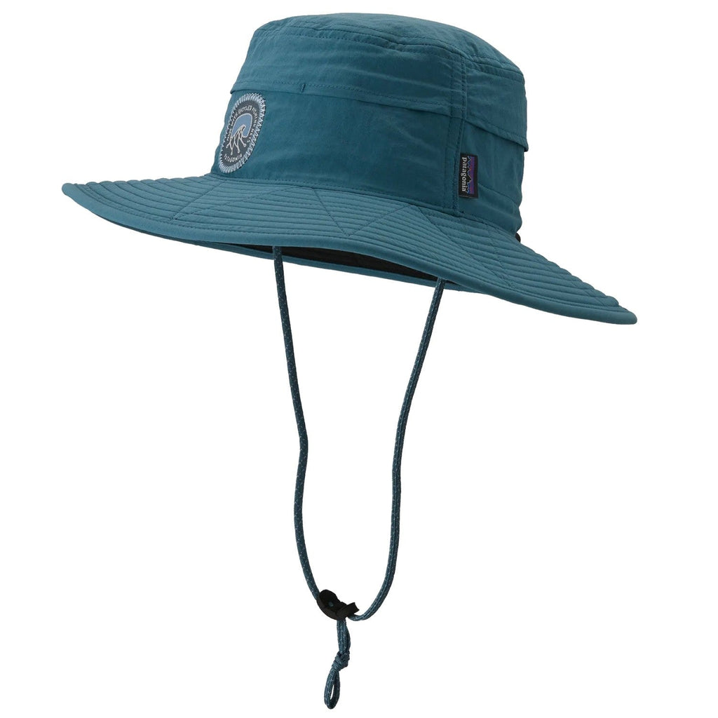 Patagonia Baggies Brimmer Hat Clean Currents Patch: Abalone Blue Wetsuit & Water Apparel Accessories Patagonia S/M 