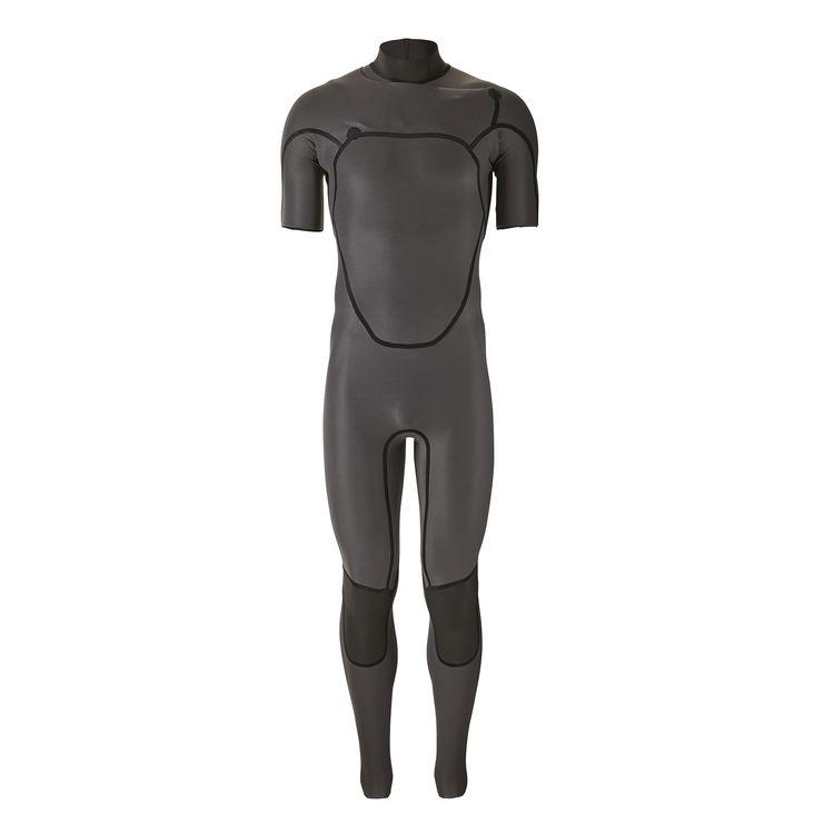 Patagonia Men's R1 Lite Yulex Front-Zip Short Sleeve Full Suit Black Mens Wetsuits Patagonia 