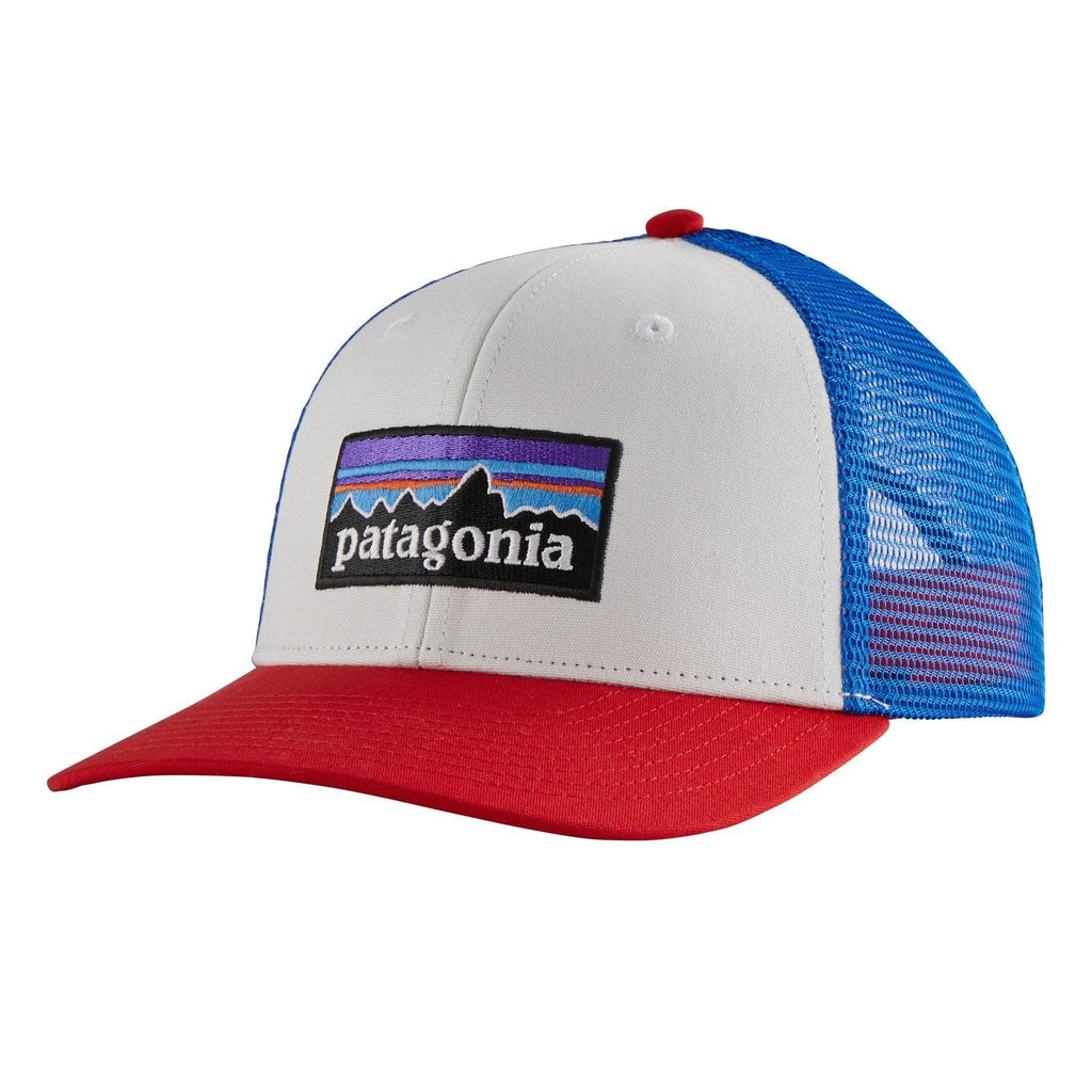 Patagonia P-6 Logo Trucker Hat Apparel Accessories Patagonia White 