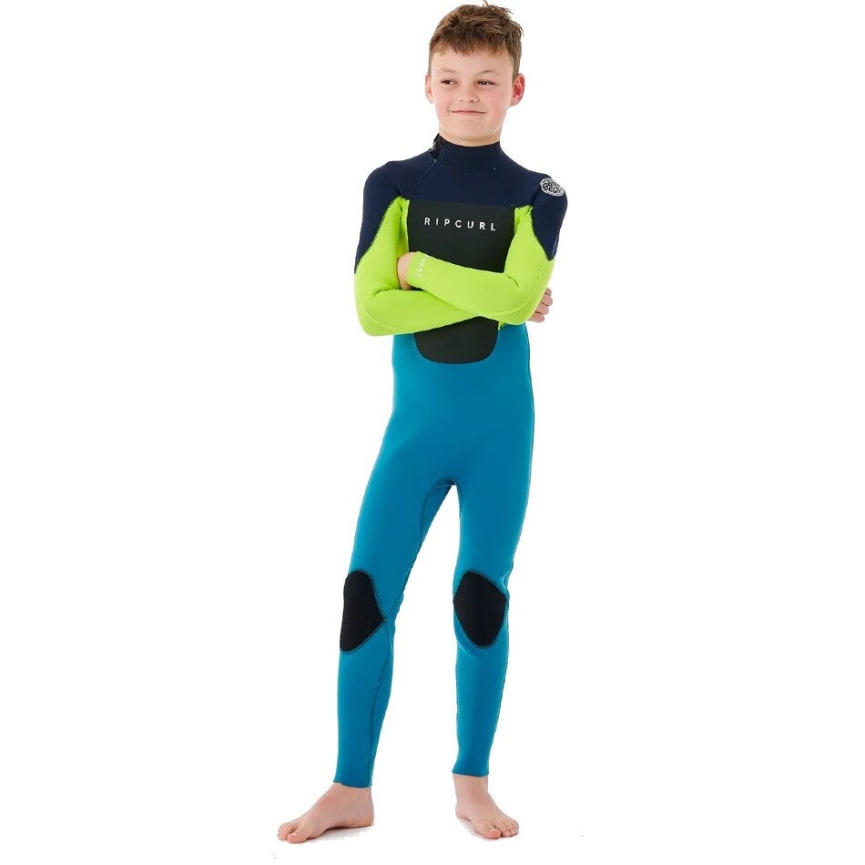 Rip Curl Junior Omega 3/2 Back Zip Wetsuit Navy Kids Wetsuits Rip Curl 