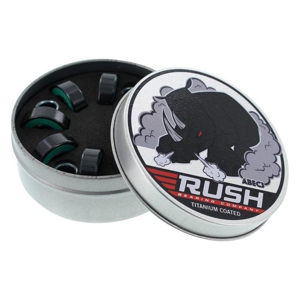 Rush ABEC 3 Titanium Skateboard Bearings Skateboard Hardware Rush 