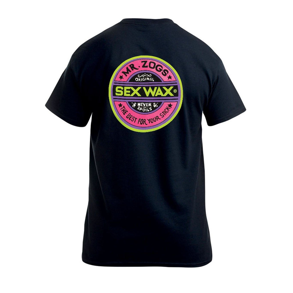 Sex Wax T-Shirt Fluro Black Apparel Sex Wax S 