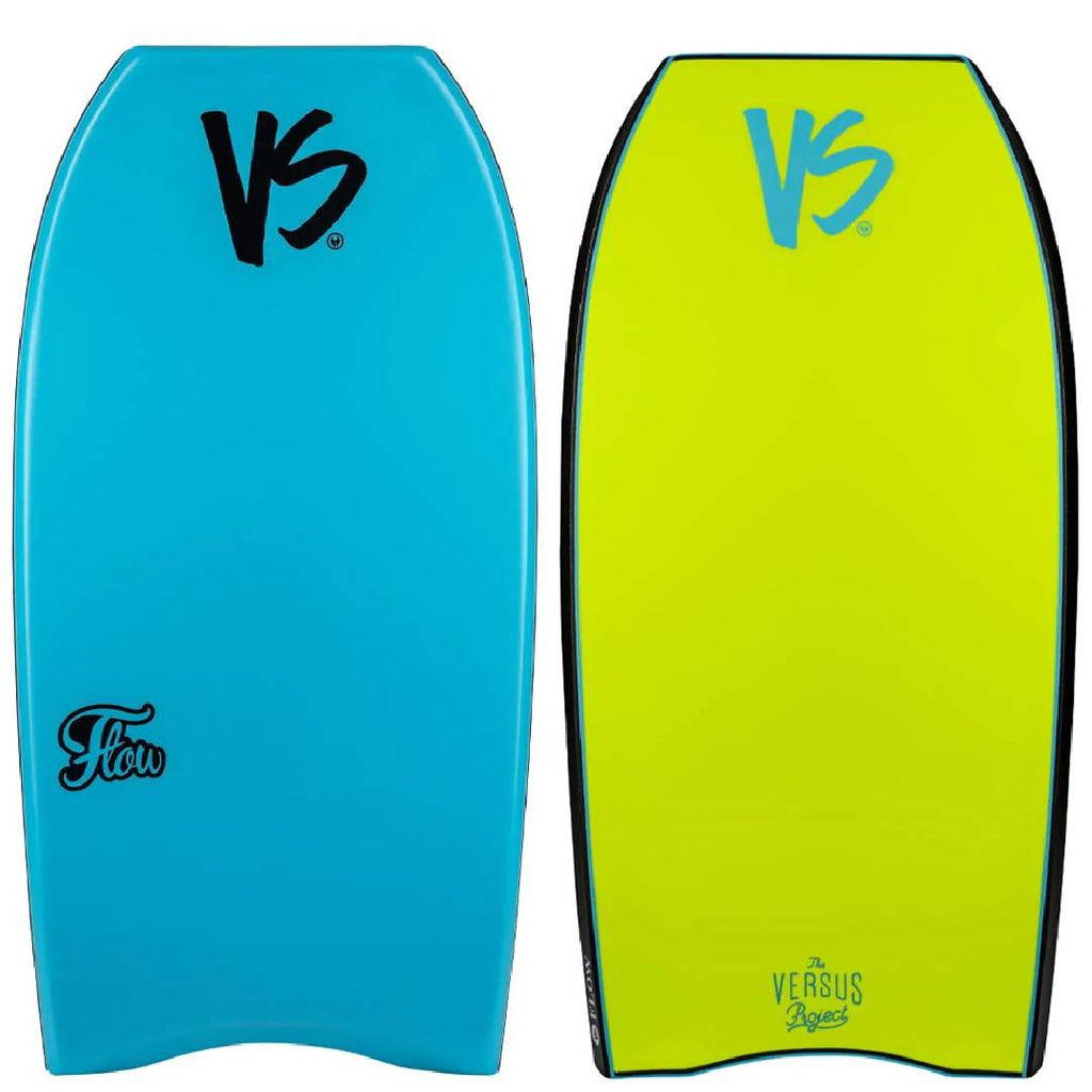 VS Flow PE Bodyboard Bodyboards & Accessories VS 43" Aqua/Fluro Yellow 